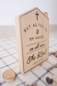 Wood You Serve The Lord? (Beech Wood Plaque)